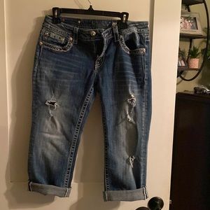 Miss Me cuffed Capris